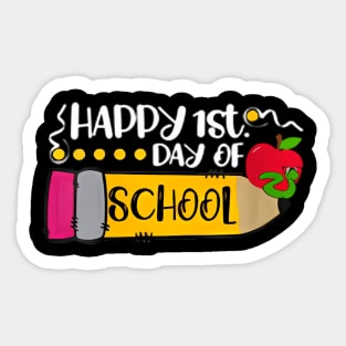 Womens Happy First Day Of School Teachers Students Parents Sticker